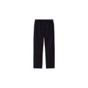 Carhartt Wip Flint Pant i medelvikt bomullstwill Black, Herr