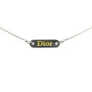 Dior Vintage Pre-owned Metall halsband Gray, Dam