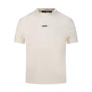 Jacquemus Gros Grain T-shirt Ljus Beige Beige, Dam