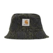 Carhartt Wip Paisley Print Bucket Hat Green, Herr