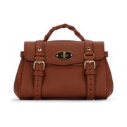 Mulberry Stilren Alexa Heavy Grain Väska Brown, Dam