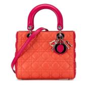 Dior Vintage Pre-owned Laeder handvskor Orange, Dam