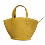 Louis Vuitton Vintage Pre-owned Tyg axelremsvskor Yellow, Dam