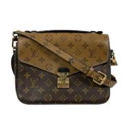 Louis Vuitton Vintage Pre-owned Canvas axelremsvskor Brown, Dam