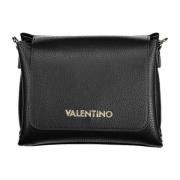 Valentino by Mario Valentino Svart axelväska med avtagbar rem Black, D...