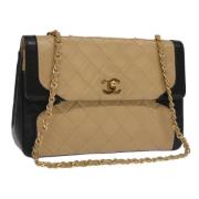 Chanel Vintage Pre-owned Laeder chanel-vskor Beige, Dam