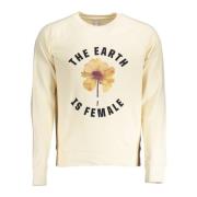 Gant Beige Sweatshirt med Långärmad Crewneck och Print Logo Beige, Her...