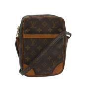 Louis Vuitton Vintage Pre-owned Canvas axelremsvskor Brown, Dam