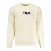 Fila Beige Sweatshirt med Långa ärmar Broderad Logotyp Beige, Herr