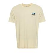 Autry Casual T-shirt med logotryck Beige, Herr