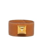 Hermès Vintage Pre-owned Laeder armband Brown, Dam