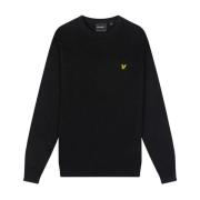 Lyle & Scott Bomullstickat och Tröjor Black, Herr