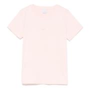 Pinko Love Birds Broderad T-shirt Rosa Pink, Dam