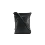 Saint Laurent Läder Crossbody Axelväska Black, Herr