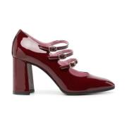 Carel Bordeaux Patent Mary Jane Skor Brown, Dam