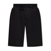 Dolce & Gabbana Bomullsshorts med präglat logotyp Black, Herr