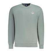 North Sails Grön Långärmad Sweatshirt med Logotyp Green, Herr