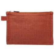 Hermès Vintage Pre-owned Bomull kuvertvskor Orange, Dam