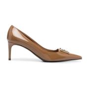 Dolce & Gabbana Karamell Logotyp Palett Sandal Brown, Dam