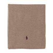 Polo Ralph Lauren Broderad Logotyp Ullhalsduk Beige Beige, Herr