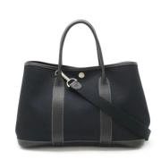 Hermès Vintage Pre-owned Canvas axelremsvskor Black, Dam