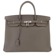 Hermès Vintage Pre-owned Laeder handvskor Gray, Dam