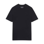 Lyle & Scott Örn T-Shirt - 100% Bomull, Fint Färdigställd Black, Herr