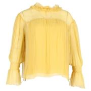 Chloé Pre-owned Pre-owned Silke toppar Yellow, Dam