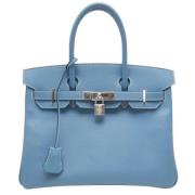 Hermès Vintage Pre-owned Laeder handvskor Blue, Dam