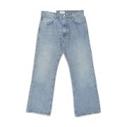 Amish Flare Denim Byxor med Fickor Blue, Herr