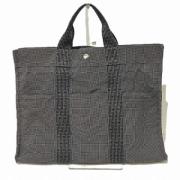 Hermès Vintage Pre-owned Canvas handvskor Gray, Dam