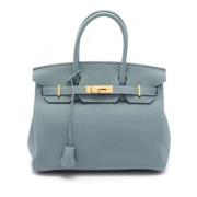 Hermès Vintage Pre-owned Laeder handvskor Blue, Dam