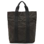 Hermès Vintage Pre-owned Canvas handvskor Gray, Dam