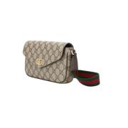 Gucci Ophidia Mini Väska med Double G Beige, Dam