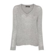 Fabiana Filippi Casual Jersey Top Gray, Dam