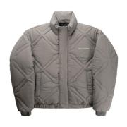 Daily Paper Nylon Puffer Jacket Gray, Herr