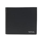 Paul Smith Svarta Herrars Bifold Mini Plånböcker Black, Herr