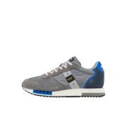 Blauer Royal Nabuk Sneakers 2023 Gray, Herr