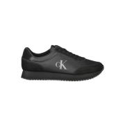 Calvin Klein Svart Polyester Sneaker Black, Herr