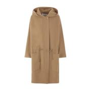 Max Mara Kamelull Kasmir Huva Kappa Brown, Dam