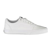 Vans Sportiga vita snörskor med kontrastdetaljer White, Dam