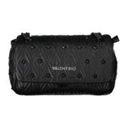 Valentino by Mario Valentino Svart Crossbody-väska med Kedja och Dragk...