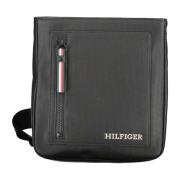 Tommy Hilfiger Svart Herr Crossbody Väska Kontrastdetaljer Black, Herr