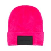 Marc Jacobs Fuchsia Ull Borstad Hatt Pink, Dam