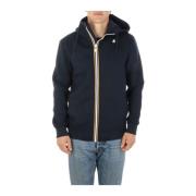 K-Way Stilfull Spacer Zip-through Sweatshirt Blue, Herr