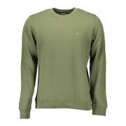 Napapijri Grön Sweatshirt med Broderad Logotyp Green, Herr