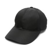 Prada Svart Baseballkeps med Logotyp Black, Dam