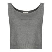 Guess Broderad tanktopp i grå Gray, Dam