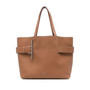 Alexander McQueen Beige Shopper Väska för Kvinnor Brown, Dam