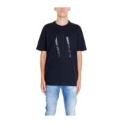 Armani Exchange Bomull T-shirt Kollektion Black, Herr